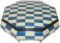 Preview: Nr.115M06 Intarsien Blau/Weiss